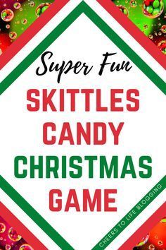 skittles candy christmas game with the title super fun skittles candy christmas game