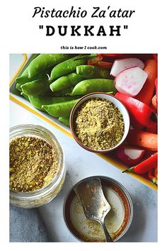 the cover of pistachio zaatar's cookbook, dukkah