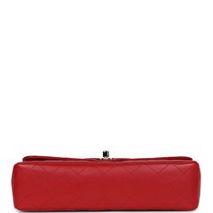 This Vintage Kelly Parent Flap Bag is in red lambskin leather with silver hardware, featuring the signature CC turnlock closure with front flap, half moon back pocket and a red single rolled top handle. The interior is lined in red leather and includes one zip pocket with logo pull and a slip pocket underneath on the rear wall. Collection: 4-series (1996-1997)Origin: FranceCondition: Vintage; Excellent to Mint- This bag retains its shape. No visible scratching to turnlock hardware. Minor press m Chanel Kelly, Vintage Kelly, Vintage Chanel, Fendi Bags, Flap Bag, Lambskin Leather, Handbag Backpack, Half Moon, Silver Hardware