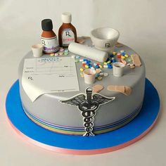 Just a pharmacy cake Vet Cake, Cakes Graduation, Luxury Cake, Cake Images