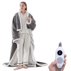 PRICES MAY VARY. 【Heated Snuggle Blanket With Sleeves】- Westinghouse wearable Sherpa blanket 70" x 50" with Long Sleeves and built-in foot pockets, can be worn backward, keeping you warm and cozy from head to toe. Sleeves cover shoulders, arms and keep hands free, opening in back 【ETL and FCC Certified】- 6 Heating levels for different people needs. 2-10 Hours time setting, overheat protection ensure your safety during normal use. Please read the instructions carefully before use to avoid local o Blanket With Sleeves, Snuggle Blanket, Heated Blanket, Electric Blankets, Throw Blankets, Baby Games, Luxury Store, Sherpa Blanket, Soft Flannel