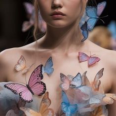 Butterfly Clothes, Insects Theme, Butterfly Fashion, Fairy Aesthetic, Theme Dress, Fashion Themes, Butterfly Theme, Butterfly Dress