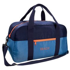 Whether heading off to school or sleepovers, our roomy Astor Duffle Bag gets them there and back with plenty of room to stow all of their stuff. Splashed in bold hues, this durable, water-resistant design offers an adjustable shoulder strap for a comfortable fit, along with a trio of pockets that are sure to come in handy. DETAILS THAT MATTER Made from rugged, water-resistant 600-denier recycled polyester. Interior is made of 150-denier recycled polyester. Shoulder strap and handles are crafted Blue Duffle Bag For Overnight Trips, Blue Duffle Bag For Overnight Trips With Zipper, Blue Travel Bag With Zipper For Overnight Trips, Blue Duffle Bag For Overnight Trips With Zipper Closure, Blue Duffle Bag With Zipper For Overnight Trips, Blue Travel Bag With Adjustable Strap For Overnight Trips, Blue Gym Bag With Adjustable Strap For Travel, Blue Nylon Duffle Bag For School, Waterproof Blue Travel Bag For Outdoor Activities