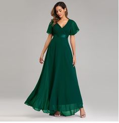 2nd Wedding Dress Over 40 Green, Cheap Green A-line Maxi Dress, Pink Bridesmaid Dresses Long, Dresses Long Elegant, Simple Evening Dress, Fiesta Dress, Chiffon Long Dress, Pink Bridesmaid Dresses, Chiffon Evening Dresses