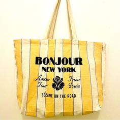 New, Never Used. No One Else Is Offering It As Long As I Know. Stand Out From The Crowd With This Rare Tote Bag! With Its Cute Yellow Color And Unique Design, You’ll Feel Like You’ve Got A Piece Of Paris To Your Wardrobe. Don’t Miss Out On This Limited Edition Piece. :) New York Tote Bag, New York Tote, Yellow Cream, Yellow Color, Womens Tote Bags, Feel Like, Like You, I Know, Unique Design