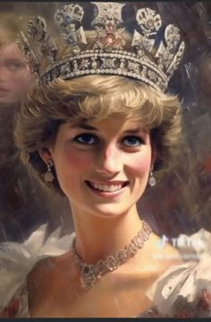 a woman wearing a tiara and smiling for the camera