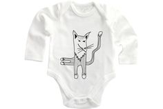 Cat babygrow, unisex baby bodysuit, cat lover, unique baby apparel Team Board, Stylish Baby, Unique Baby