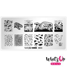 You will receive 1 plate. Stamper is not included. The best quality of stamping plates on the market, original and trendy designs to make your manicure look fabulous! Deep etching of plate images is perfect for beginners and professionals to create original stamped designs at home and salon. Plate size: 2 3/8in (60mm) x 4 3/4in (120mm) How To Use    Remove your new stamping plate from its packaging and remove the plastic protective film from over the metal. When you first receive your plate and Wave Nails, Up Nails, Nail Art Stamping Plates, Nail Tape, Dinosaur Eggs, Nail Stamping Plates, Dinosaur Design, Beautiful Nail Designs, Halloween Nail Art