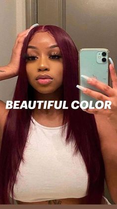 Pelo Color Borgoña, Burgundy Hair Dye, Maroon Hair, Red Hair Inspo, Pretty Hair Color, Face Card