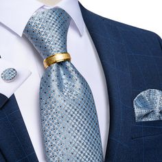 Official Wear, Blue Floral Tie, Tie Ring, Silver Ring Wedding, Prom Gift, Cheesy Quotes, Wedding Party Accessories, Dream Husband, Mens Ties