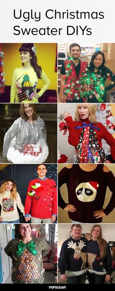 the ugly christmas sweater diys