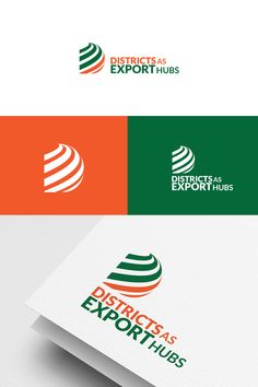 the logo for district transport hubs, which is designed to look like an orange and green