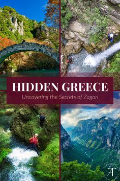 the cover of hidden greece, including mountains and rivers