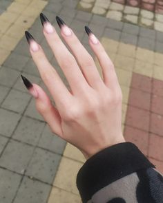 Tomboy Nails Ideas, Witches Nails, Witchy Nails, Anime Nails, Edgy Nails