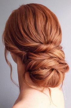 wedding updos for long hair elegant low volume bun on red hair alex_haircraft Red Head Hairstyles, Red Hair Updo, Wedding Updos For Long Hair, Head Hairstyles, Updos For Long Hair, Wedding Updos, Up Dos For Medium Hair, Long Hair Wedding Styles, Long Red Hair