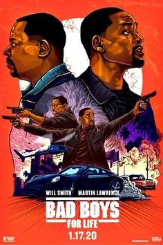 the poster for bad boys for life starring will smith, martin lawrence and martin lewis