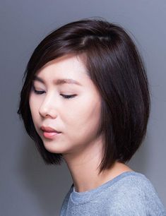 korean short hairstyles for long faces Short Korean Hairstyles, Korean Bob Haircut, Korean Bob, Korean Hairstyles, Korean Short Hair, Asymmetrical Bob, New Hairstyle, Bob Haircut, Korean Hairstyle