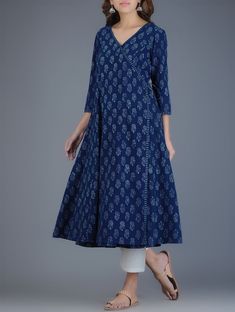 Buy Online at Jaypore.com Kurta Women, Kameez Designs, Nikkah Dress, Saree Gown