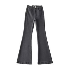 Casual Bell Bottom Pants Jeans for Women Blue Elastic Fashion Y2K Trousers Autumn New High Waisted Flare Jeans Gray Jeans For Winter, Gray High Waist High Stretch Pants, High Waist High Stretch Gray Pants, Non-stretch Flare Bottoms For Winter, Casual Gray Flare Bottoms, High Rise Gray Bottoms For Winter, High Rise Stretch Gray Pants, Fall Wide Leg Slim Fit Bottoms, Fall Slim Fit Wide Leg Bottoms