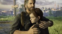 the last of us's characters are hugging each other