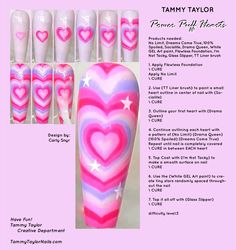 Nail Painting Tips, Nail Tech School, Nail Practice, Business Nails, Heart Nail Designs, Nail Drawing, Nail Techniques, Diy Acrylic Nails, Nail Art Techniques