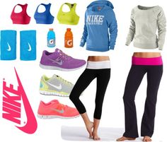 I wish I had the entire Nike line in my size in my closet - NOW.   P.s. this is really what most of my outfits look like LOL.. Nike Clothing, Nike Shoes For Sale, Shoes For Sale, Workout Wear, Fitness Inspiration, Passion For Fashion