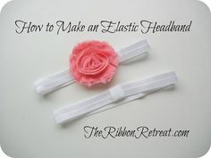 How to Make an Elastic Headband - TheRibbonRetreat.com - YouTube Elena Christine, Baby Crafts Diy, Headband Diy, Newborn Bows, Trendy Diy, Diy Bebe