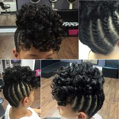 Cornrows Updo, Diy Updo, Protective Hairstyles For Natural Hair, Braids With Curls, Natural Hair Updo, Braided Hairstyles Updo