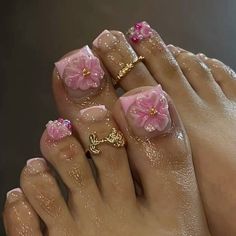 Gel Toe Nails, Acrylic Toe Nails, Acrylic Toes, Gel Toes, Beautiful Nail Designs, Fire Nails, Best Acrylic Nails, Cool Nail Art