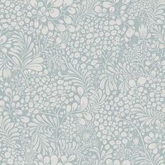 a white and beige wallpaper with flowers