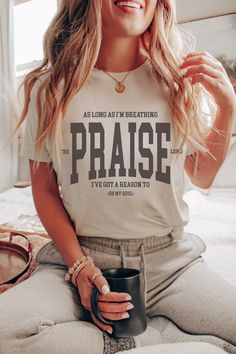 Cricut Shirt Designs For Women, Christian Shirts For Women Svg, Christian Shirts Designs For Women, Church Shirts Ideas, Worship Shirts, Jesus Apparel, Christian Outfits, College Font, Christian Clothes