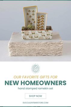 the new homeowners gift set is on display