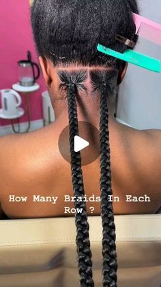 Top African Hairstyles on Instagram: "Large knotless braids ❤️❤️ #knotlessbraids #slayyourbraids . . Hairstylist @yrq.tank" Knotless Braids Parting Pattern, Box Braids Parting Guide, Box Braids Sizes, Braids Easy Hairstyles, Large Knotless Braids, Box Braids Tutorial, Large Knotless, Hair Braid Patterns, Braids Easy