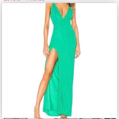 Nwt No Damage. Perfect For Formals And Weddings! Glamorous Green Maxi Dress For Date Night, Glamorous Green Spring Maxi Dress, Dresses Revolve, Revolve Dresses, Colorful Dresses, Maxi Dress, Weddings, Womens Dresses, Green