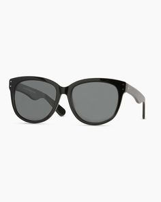 Our Lennon Polarized Acetate Sunglasses are the perfect statement piece. With a rounded shape and oversized silhouette, they're sure to be your new go-to bold and chic accessory that will elevate any outfit. They’re also lightweight for all-day comfort, and because they’re polarized, they’ll protect your eyes from glare. Bonus: The acetate frames are an eco-friendly alternative to conventional plastics made from petroleum, so you can feel good about wearing them too.  | Quince | Lennon Polarized Classic Polarized Plastic Sunglasses, Classic Plastic Sunglasses With Polarized Lenses, Black Acetate Sunglasses With Uv Protection, Trendy Matte Black Polarized Cat Eye Sunglasses, Casual Black Acetate Sunglasses, Sleek Polarized Glass Sunglasses, Casual Acetate Sunglasses With Tinted Lenses, Trendy Acetate Wayfarer Sunglasses, Trendy Acetate Sunglasses With Mirrored Lenses