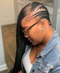 Feed In Braids Ponytail, Micro Braids Hairstyles, Corn Rows, Twist Cornrows, Braids With Shaved Sides, Hairstyles List, Gorgeous Braids