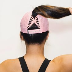 PUBLISHED PATENT REGISTERED TRADEMARK BLUSH High Ponytail Hat, UPF 50 + SunGoddess Design allows you to move the circle up & down and wear your hair at ANY HEIGHT! Let your cap adjust to YOU! PATENTED athleisure cap for WOMEN by WOMEN! Female Fit. Function. Style. Fit = custom fit molded specifically for a women's head Function = Fits ANY HEIGHT PONY or FUNCKY BUN, moisture-wicking, UPF 50+, tapered panels for stability, keeps you cool and comfortable Style = innovative and streamlined A new sta Ponytail Cap, Sun Goddess, Women Baseball, Female Head, Ponytail Hat, High Ponytail, Baseball Women, High Ponytails, Womens Baseball Cap