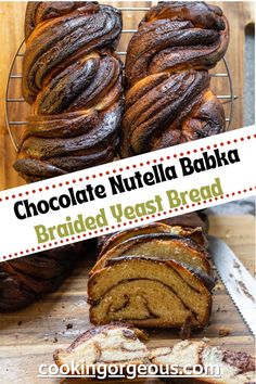 Extremely rich, delicious, and decadent yeast bread made with soft pillowy brioche dough filled with Nutella chocolate spread.