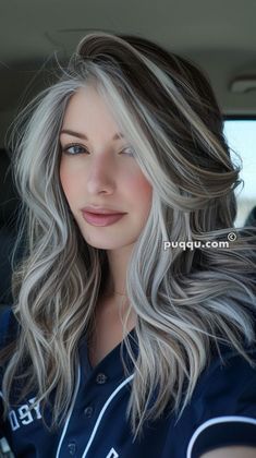 Dimensional Beauty: Stunning Blonde Hair with Lowlights Ideas Blonde Dimensional Hair, Silver Hair Color Ideas, Blonde Hair Long, Ash Blonde Hair Balayage, 100 Hairstyles, Long Silver Hair, Blonde Highlights On Dark Hair, Silver Blonde Hair, Hair Length Chart