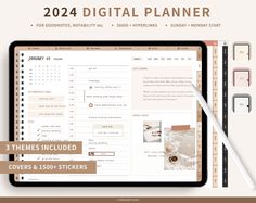 2024 Landscape Digital Planner, Daily, Weekly & Monthly Planner, Dated Digital Planner, iPad Plan... notionlifeplanner #plannerparaimprimir #mentalhealthplanner🍇. Landscape Digital Planner, Aesthetic Note, Daily Monthly Planner, Ipad Planner Goodnotes, Notability Planner, Bujo Planner, Daily Weekly Monthly Planner, Medication Tracker, Landscape Digital