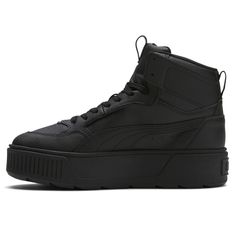 Make a statement with each step in the Karmen Rebelle Mid Sneakers. Their bold silhouette and exaggerated platform profile are sure to turn heads, and the casual sporty look is easy to pair with any outfit. Best of all, the SoftFoam+ sockliner provides padding and support for comfortable all-day wear. Mid Sneakers, Casual Sporty, Kids Luggage, Casual Black, Sporty Look, Luxury Store, Platform Sneakers, Sneakers Fashion, Casual Shoes