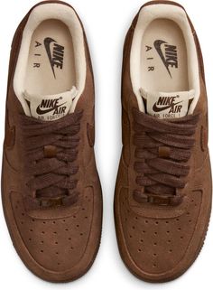 Nike Air Force 1 '07 Sneaker (Women) | Nordstrom Brown Sporty Sneakers With Laces, Sporty Brown Sneakers With Laces, Sporty Brown Sneakers With Rubber Waffle Outsoles, Brown Sporty Sneakers With Rubber Sole, Brown Suede Sneakers For Streetwear, Retro Brown Sneakers For Streetwear, Brown Low-top Sneakers With Rubber Sole, Urban Brown Sneakers For Streetwear, Brown Urban Sneakers For Streetwear