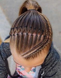 Competition Hair, Gymnastics Hair, Braided Hairstyles For Teens, Hair Braid Videos