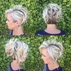 @irynatatarchuk Bob Inversat, Haircut And Color, Short Hairstyle, Short Haircut, Short Blonde, Bob Haircuts, Long Bob, Short Hair Cuts For Women