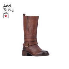 in stock Elegant Wide Calf Brown Mid-calf Boots, Brown Mid-calf Wide Calf Boots, Casual Brown Mid-calf Boots With Buckle Closure, Casual Brown Mid-calf Boots With Zipper Closure, Brown Knee-high Boots With Leather Lining, Medium Width, Calf Boots, Gift Finder, Mid Calf Boots, Buy Vintage