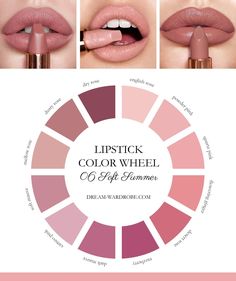 Soft Summer Lipstick, Soft Summer Fashion, Color Analysis Summer, Summer Skin Tone, Soft Summer Makeup, Cool Summer Palette, Light Summer Color Palette, Summer Lipstick, Soft Summer Palette