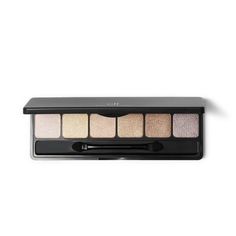 These ultra-silky and lustrous eyeshadows look like a powder but feel like a cream, allowing for a smooth and flawless application. The luminous, shimmery formula creates a gorgeous range of looks for both day and night. Use dry for a shimmery, pigmented wash of color or wet for a more intense look. e.l.f. Cosmetics Prism Eyeshadow Palette - Naked In Naked. e.l.f. Cosmetics Prism Eyeshadow Palette - Naked In Naked. All e.l.f. products are Vegan and Cruelty Free Shimmer Eyeshadow Palette, Eye Makeup Palette, Makeup For Hazel Eyes, Elf Cosmetics, Cruelty Free Cosmetics, Shimmer Eyeshadow, Satin Lipstick, Contour Brush, Liquid Eyeshadow