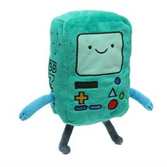 a plush toy with a gameboy design on it