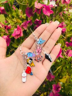 Package Includes: -a pair of BT21 Character Earrings -will come with backings (we now offer  earrings for non pierced ears) -will come in a box -your choice of a bts photocard OR sticker -all earrings are made with a coat of resin to ensure they last longer and it also gives a glossy effect. *I do sell individual stud earrings:) Multicolor Kpop Style Jewelry Gift, Kpop Style Multicolor Jewelry Gift, Bts Earrings, Character Earrings, Bts Photocard, Army Room Decor, Bts Clothing, Army Room, Moreno Valley