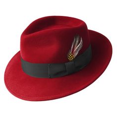 Red Fedora Hat, Mens Fedora Hat, Bailey Hats, Red Fedora, Kangol Hats, Lifeguard Hat, Outback Hat, Mens Fedora, Hollywood Men